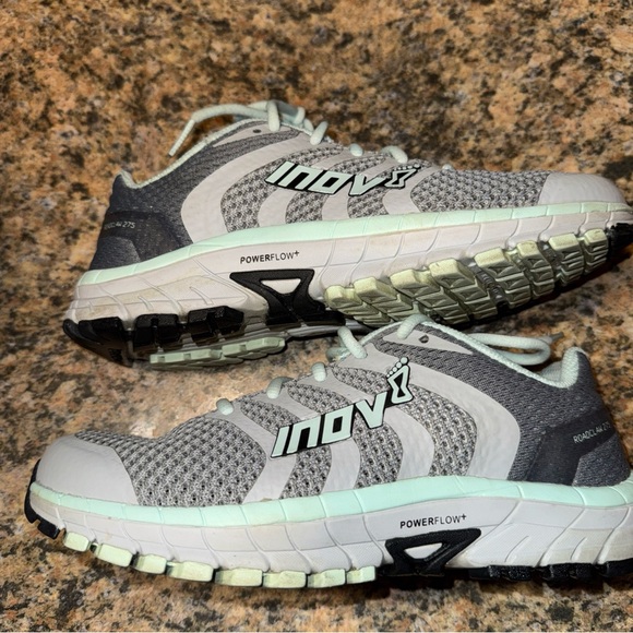 Inov-8 Roadclaw 275 Knit 000917-SLMT Women SZ 7 Gray Mint Athletic Running Shoe - Picture 1 of 10